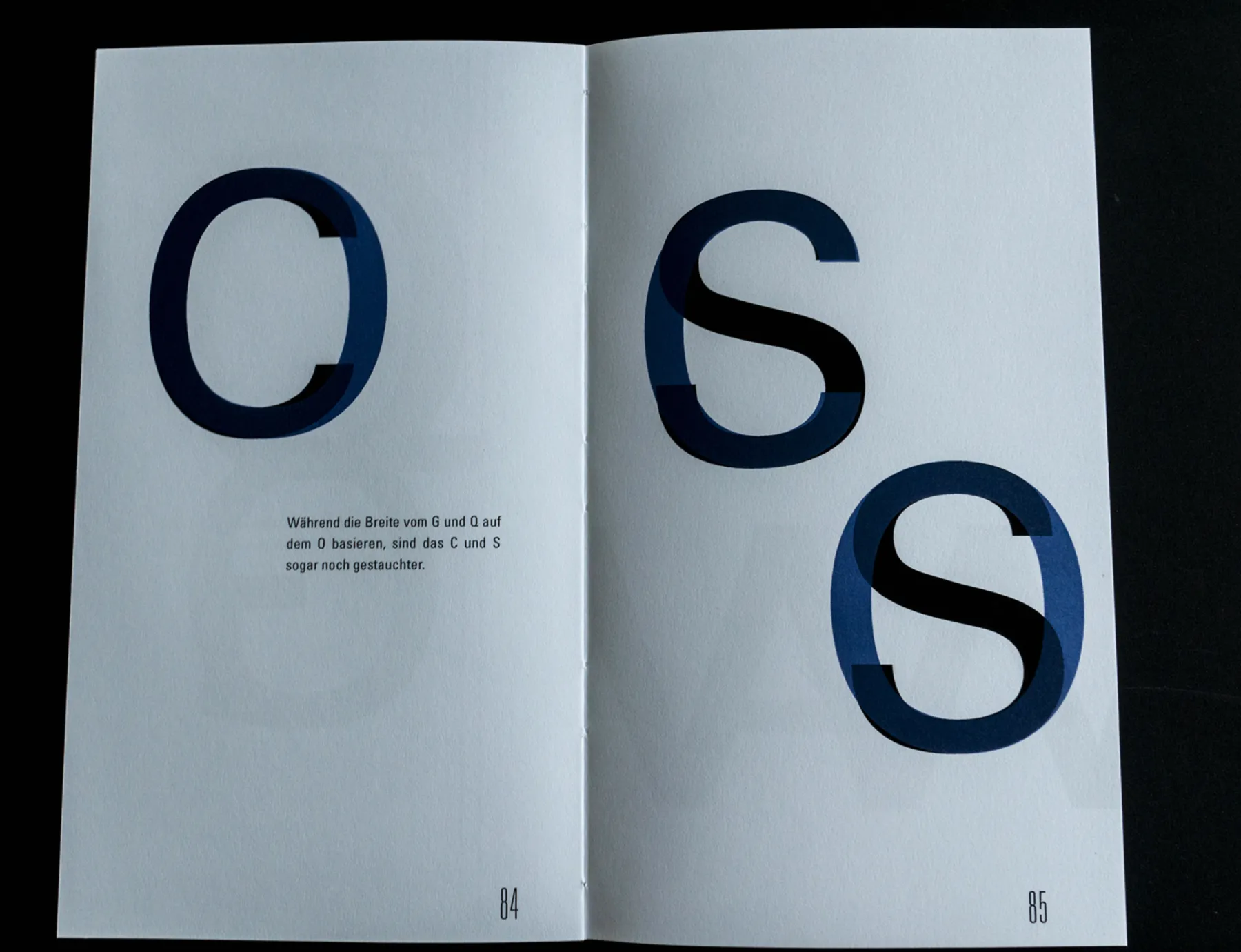 Univers book spreads and typographic system